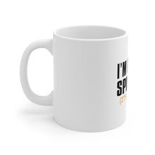 DistinctInk Glossy White Coffee / Tea Mug - I'm in High Spirits (It's Whiskey)