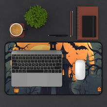 DistinctInk Desk Mat with Spooky Trick or Treating Design for Halloween