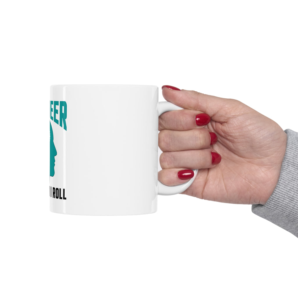 Glossy White Coffee / Tea Mug - Engineer That's How I Roll, view 12