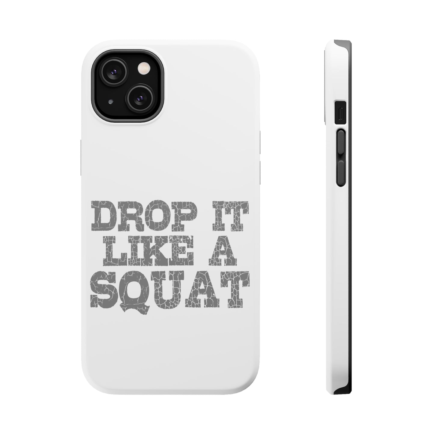 DistinctInk ToughCase for Apple iPhone, Compatible with MagSafe Charging - Drop it Like a Squat