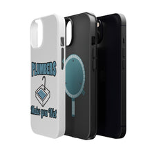 DistinctInk ToughCase for Apple iPhone, Compatible with MagSafe Charging - Plumbers Make You Wet