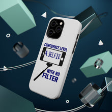 DistinctInk ToughCase for Apple iPhone, Compatible with MagSafe Charging - Confidence Level Selfie with No Filter