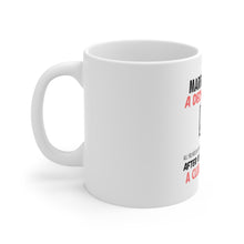 DistinctInk Glossy White Coffee / Tea Mug - Marriage is Like a Deck of Cards