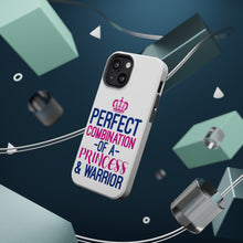 DistinctInk ToughCase for Apple iPhone, Compatible with MagSafe Charging - Perfect Combination of Princess & Warrior