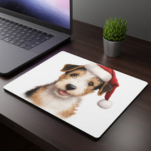 DistinctInk Mouse Pad - 1/4" Foam Rubber - Wire Fox Terrier Puppy Drawing