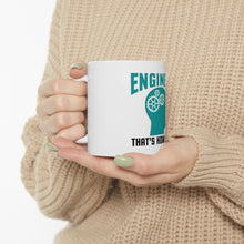 DistinctInk Glossy White Coffee / Tea Mug - Engineer That's How I Roll