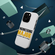 DistinctInk ToughCase for Apple iPhone, Compatible with MagSafe Charging - Engineering Major Always Right By Design