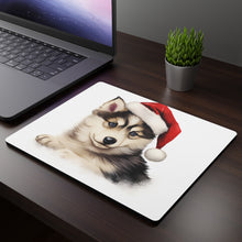 DistinctInk Mouse Pad - 1/4" Foam Rubber - Siberian Huskie Puppy Drawing
