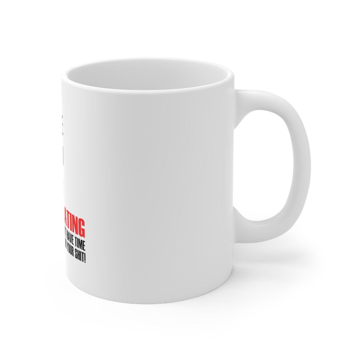 Glossy White Coffee / Tea Mug - Single Taken Going Roller Skating, view 3