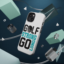 DistinctInk ToughCase for Apple iPhone, Compatible with MagSafe Charging - Golf Strong Go Long