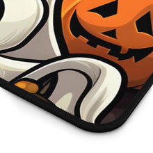 DistinctInk Desk Mat with Ghost Skeleton Pumpkin Pattern Design for Halloween