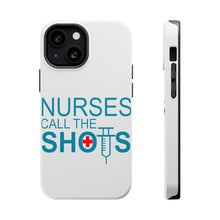 DistinctInk ToughCase for Apple iPhone, Compatible with MagSafe Charging - Nurses Call the Shots