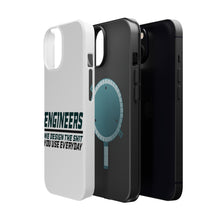 DistinctInk ToughCase for Apple iPhone, Compatible with MagSafe Charging - Engineers Design What You Use Everyday
