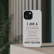 DistinctInk ToughCase for Apple iPhone, Compatible with MagSafe Charging - Teacher Student Helping Homework Encourage
