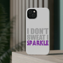 DistinctInk ToughCase for Apple iPhone, Compatible with MagSafe Charging - I Don't Sweat I Sparkle