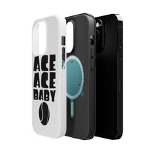 DistinctInk ToughCase for Apple iPhone, Compatible with MagSafe Charging - Ace Ace Baby Tennis