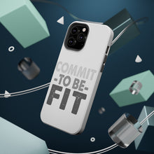 DistinctInk ToughCase for Apple iPhone, Compatible with MagSafe Charging - Commit To Be Fit