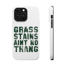 DistinctInk ToughCase for Apple iPhone, Compatible with MagSafe Charging - Grass Stains Ain't No Thang