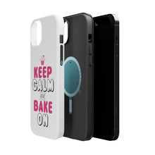 DistinctInk ToughCase for Apple iPhone, Compatible with MagSafe Charging - Keep Calm and Bake On