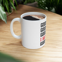 DistinctInk Glossy White Coffee / Tea Mug - Good Game I Hate You Good Game
