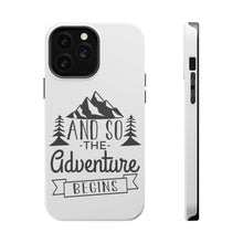 DistinctInk ToughCase for Apple iPhone, Compatible with MagSafe Charging - And so the Adventure Begins