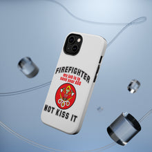 DistinctInk ToughCase for Apple iPhone, Compatible with MagSafe Charging - Firefighter - Job is to Save You