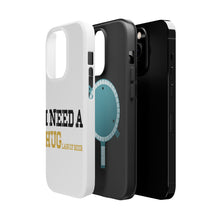 DistinctInk ToughCase for Apple iPhone, Compatible with MagSafe Charging - I Need a HUGlass of Beer