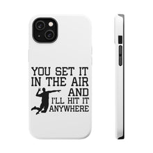 DistinctInk ToughCase for Apple iPhone, Compatible with MagSafe Charging - You Set It IN The Air And I'll Hit It Anywhere