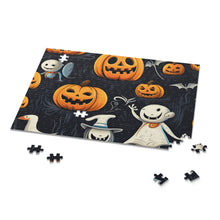 DistinctInk Jigsaw Puzzle with The Halloween Spell Design for Halloween