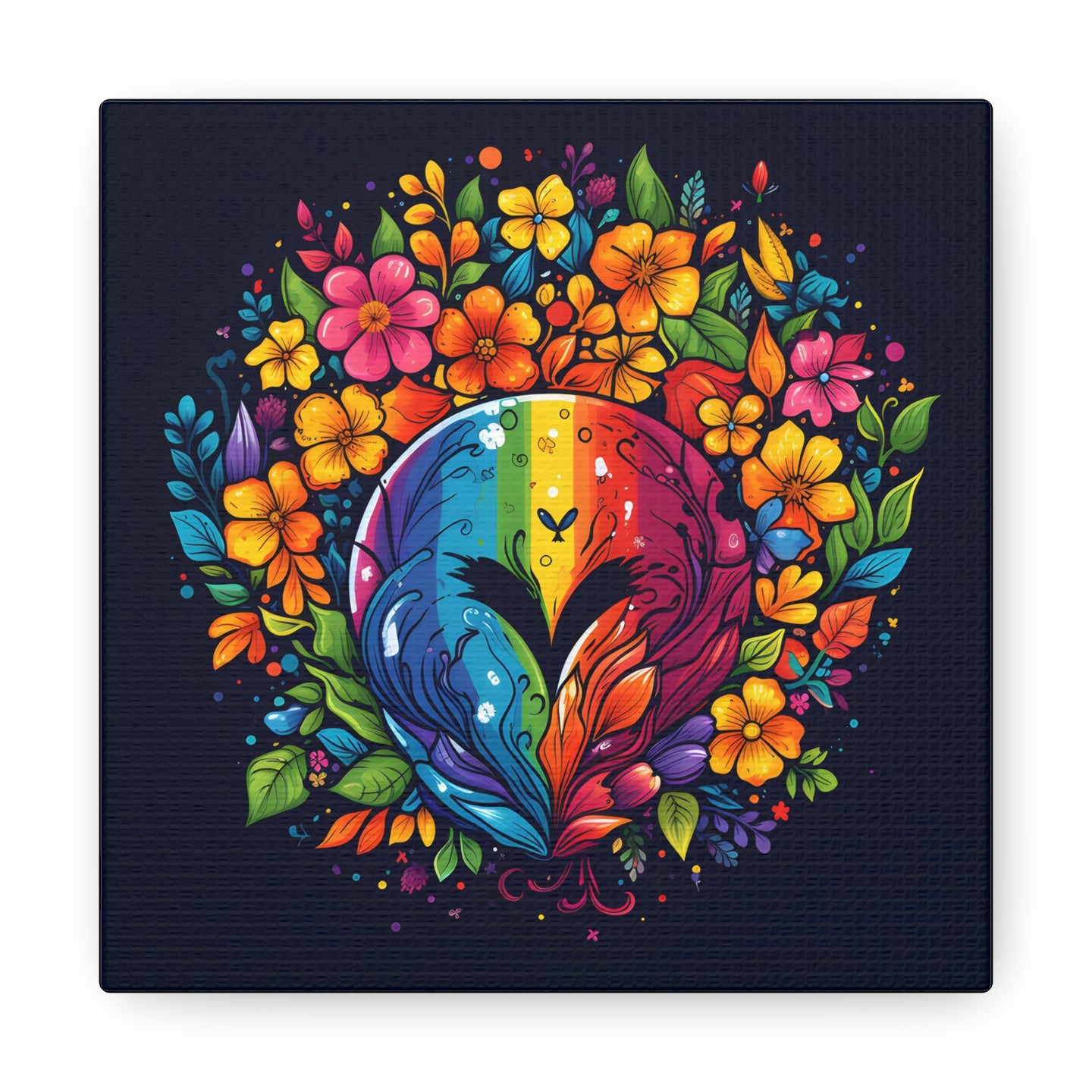 DistinctInk Canvas Wall Art with A World of Possibilities for LGBTQ+ Pride