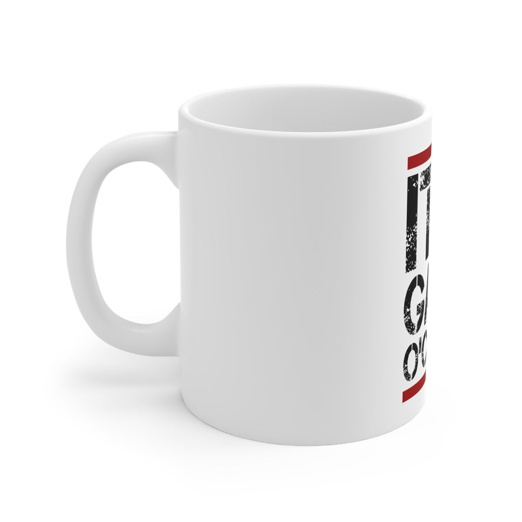 Glossy White Coffee / Tea Mug - It's Gainz O'Clock Working Out, view 2
