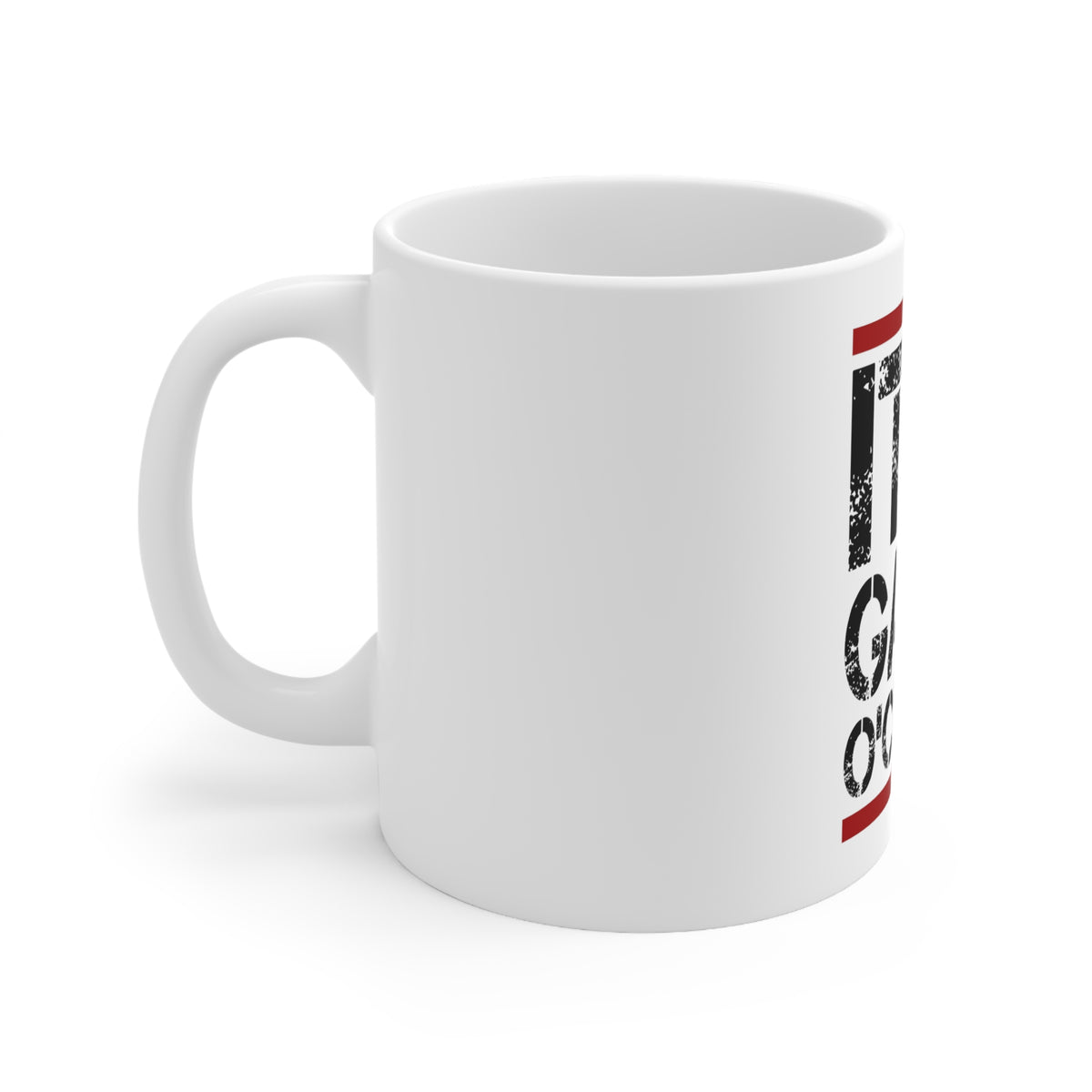 Glossy White Coffee / Tea Mug - It's Gainz O'Clock Working Out, view 2