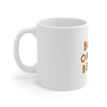 DistinctInk Glossy White Coffee / Tea Mug - Born on the Beach