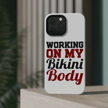 DistinctInk ToughCase for Apple iPhone, Compatible with MagSafe Charging - Working On My Bikini Body
