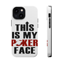 DistinctInk ToughCase for Apple iPhone, Compatible with MagSafe Charging - This is My POKER Face
