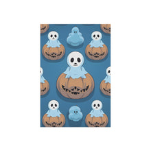 DistinctInk Garden & House Banner / Flag with Ghost Skeleton Pumpkin Pattern Design for Halloween