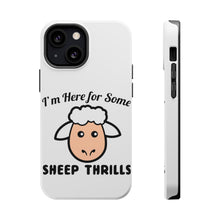 DistinctInk ToughCase for Apple iPhone, Compatible with MagSafe Charging - I'm Here for Some SHEEP Thrills