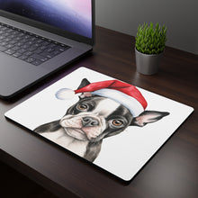 DistinctInk Mouse Pad - 1/4" Foam Rubber - Boston Terrier Puppy Drawing
