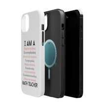 DistinctInk ToughCase for Apple iPhone, Compatible with MagSafe Charging - Teacher Student Helping Homework Encourage