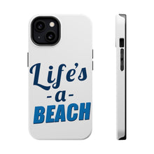 DistinctInk ToughCase for Apple iPhone, Compatible with MagSafe Charging - Life's a Beach