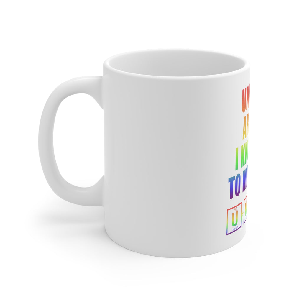 Glossy White Coffee / Tea Mug - Unicorns Are Real. I Know How To Make Them, view 2