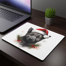 DistinctInk Mouse Pad - 1/4" Foam Rubber - Norwegian Elkhound Puppy Drawing