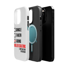 DistinctInk ToughCase for Apple iPhone, Compatible with MagSafe Charging - Single Taken Going Roller Skating
