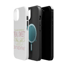 DistinctInk ToughCase for Apple iPhone, Compatible with MagSafe Charging - Odd Combination Real Sweet & Don't Mess With Me