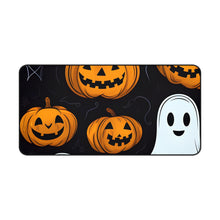 DistinctInk Desk Mat with Ghost Skeleton Cartoon Pumpkin Design for Halloween