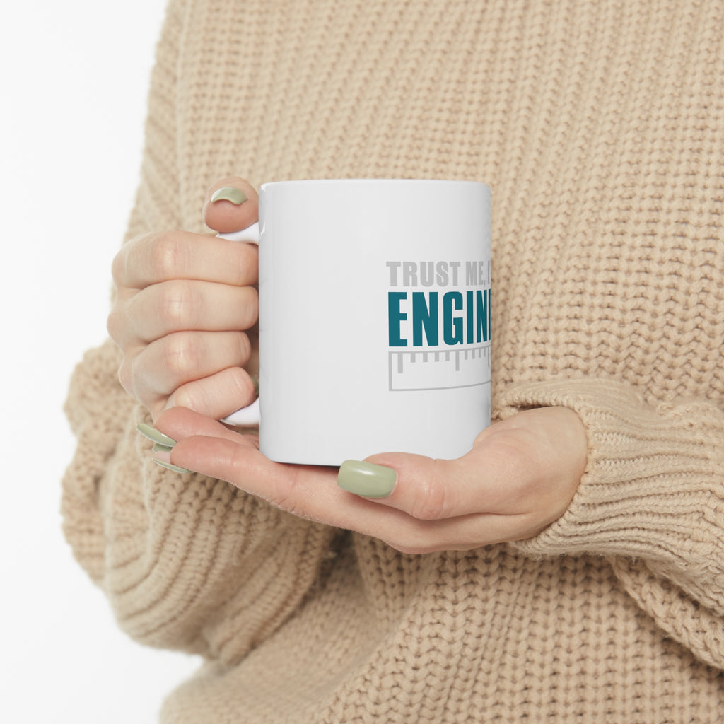 Glossy White Coffee / Tea Mug - Trust Me I'm an Engineer, view 10