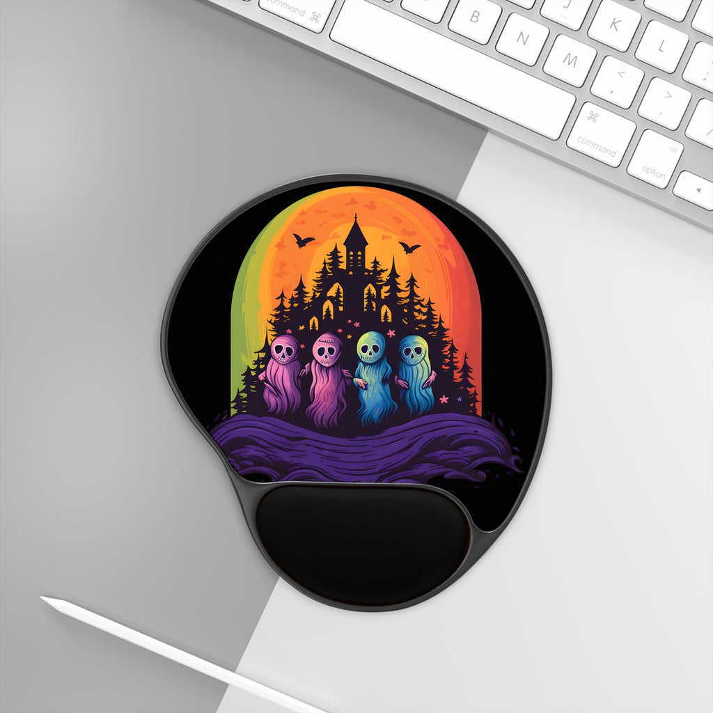 Mouse Pad with Wrist Rest with Discover Your True Path Design for Halloween LGBTQ+ Pride, view 6