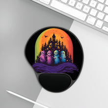 DistinctInk Mouse Pad with Wrist Rest  with Discover Your True Path Design for Halloween  LGBTQ+ Pride