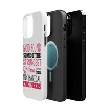 DistinctInk ToughCase for Apple iPhone, Compatible with MagSafe Charging - Strongest Women are Mechanical Engineers