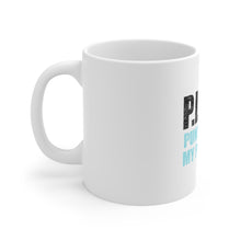 DistinctInk Glossy White Coffee / Tea Mug - PIMP - Punching Is My Pleasure